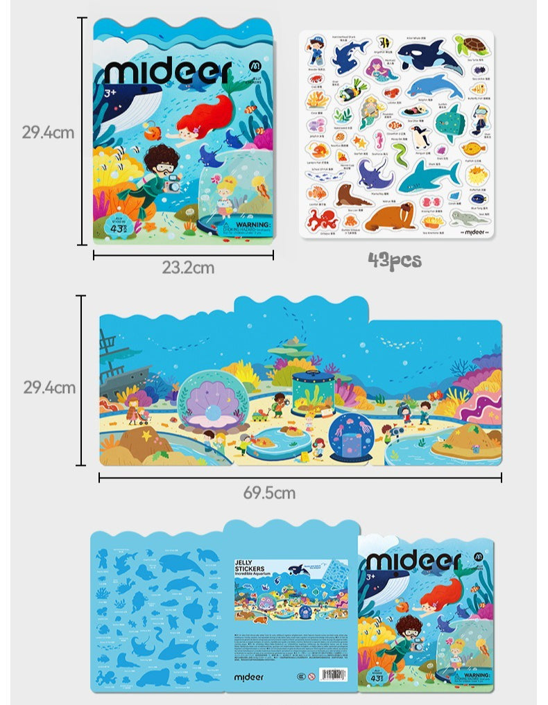 Mideer Reusable Jelly Sticker Book Set