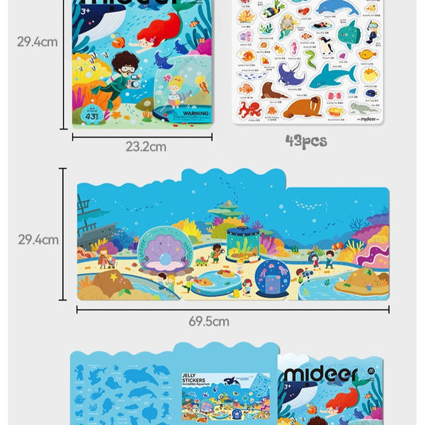 Mideer Reusable Jelly Sticker Book Set