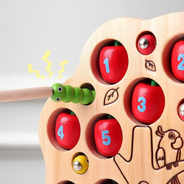 Magnetic Apple Tree Counting and Catching Toy