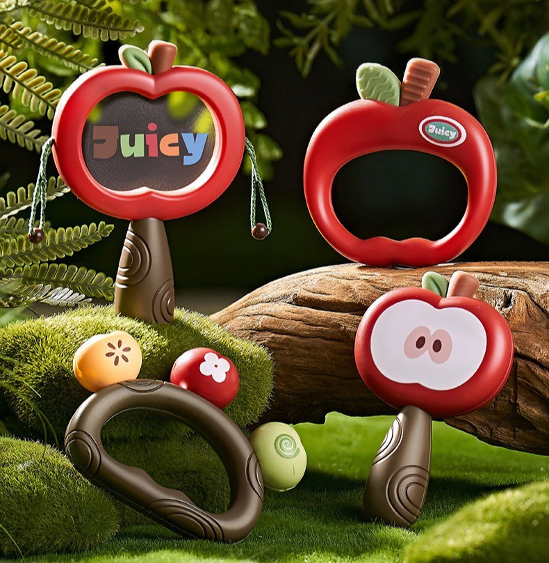 Apple Baby Rattle & Teether Gift Set (4 Pieces)
