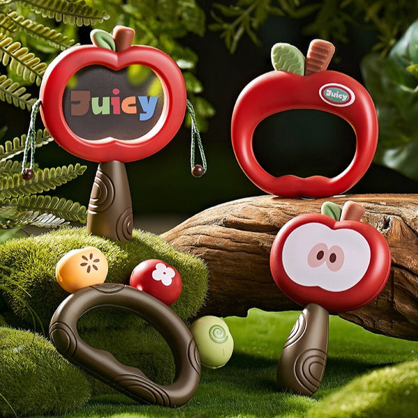 Apple Baby Rattle & Teether Gift Set (4 Pieces)