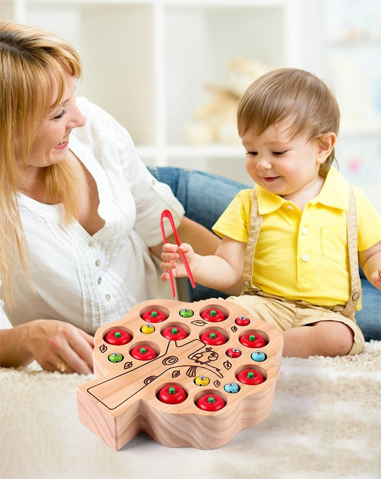 Magnetic Apple Tree Counting and Catching Toy