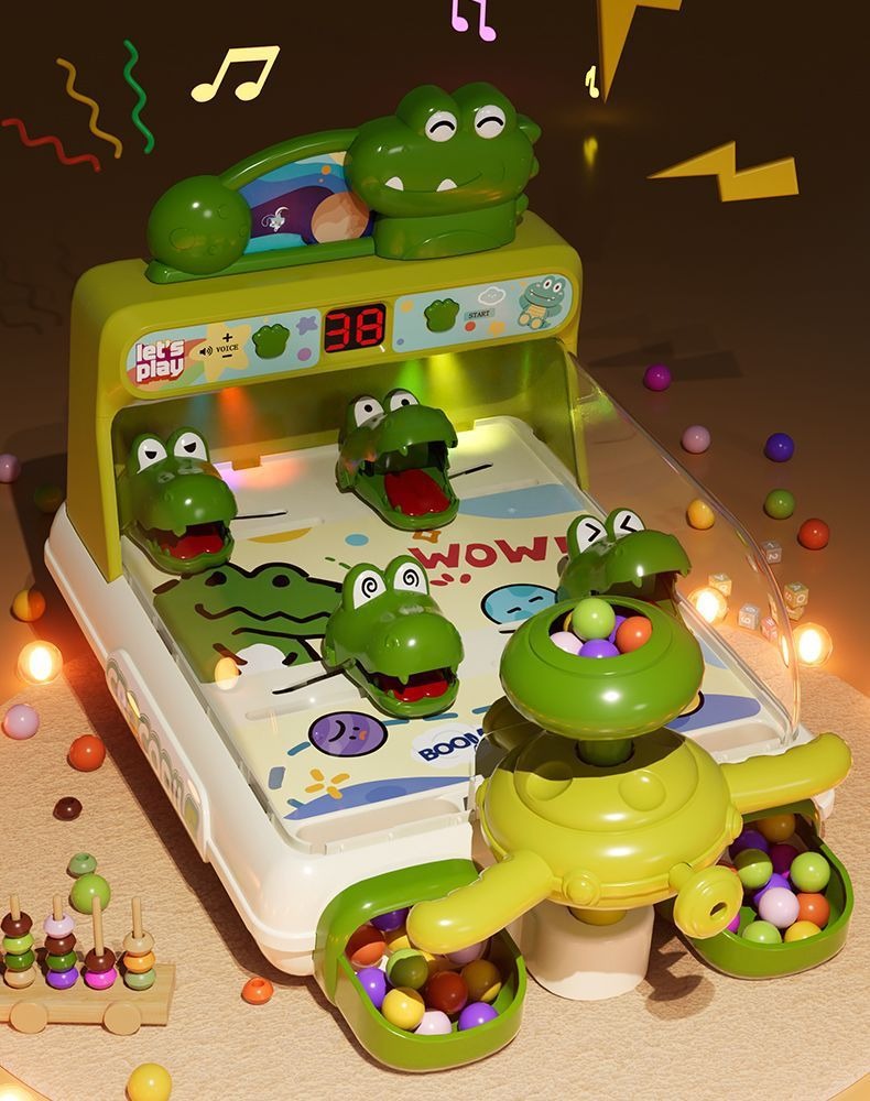 Crocodile Pachinko Tabletop Game with Electronic Scoring