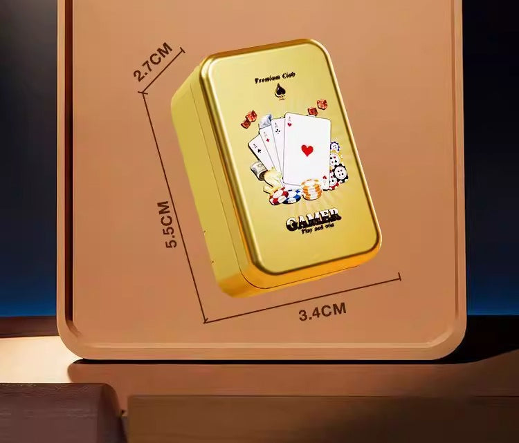 Golden Poker Card Haptic Fidget Slider with Sound