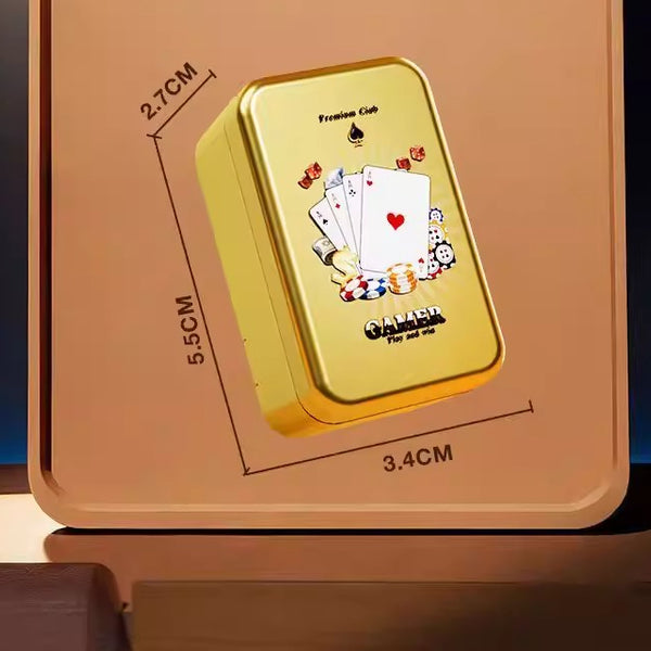 Golden Poker Card Haptic Fidget Slider with Sound