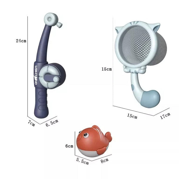 The 'Catch & Splash' Magnetic Fishing Set – Bath & Water Play Toy 8-in-1 Fantastik Curios