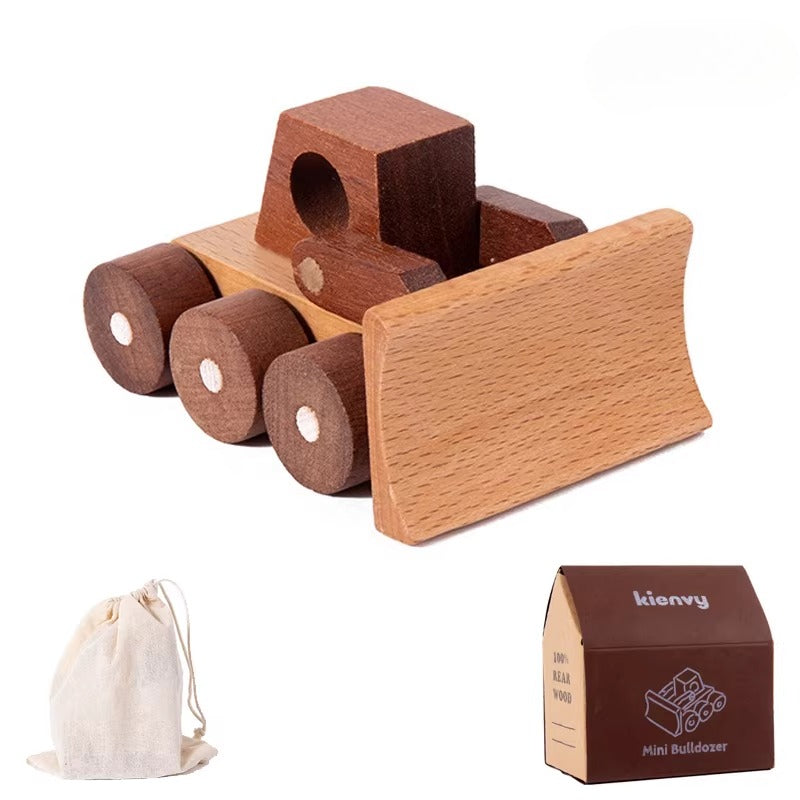 Solid Beech Wood Toy Car