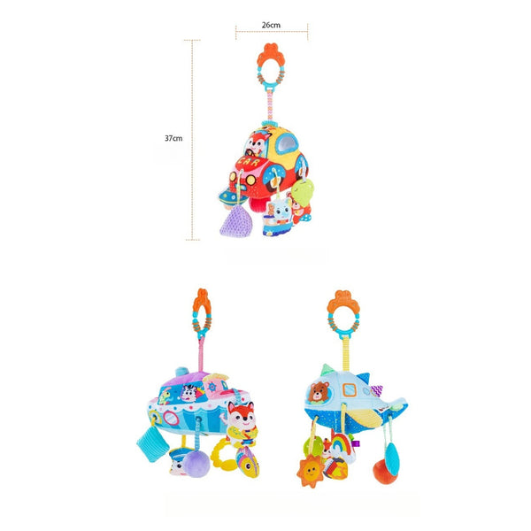 Baby Plush Sensory Stroller & Crib Hanging Toy