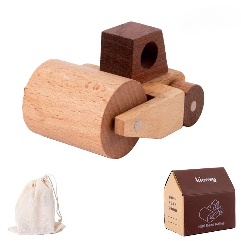 Solid Beech Wood Toy Car