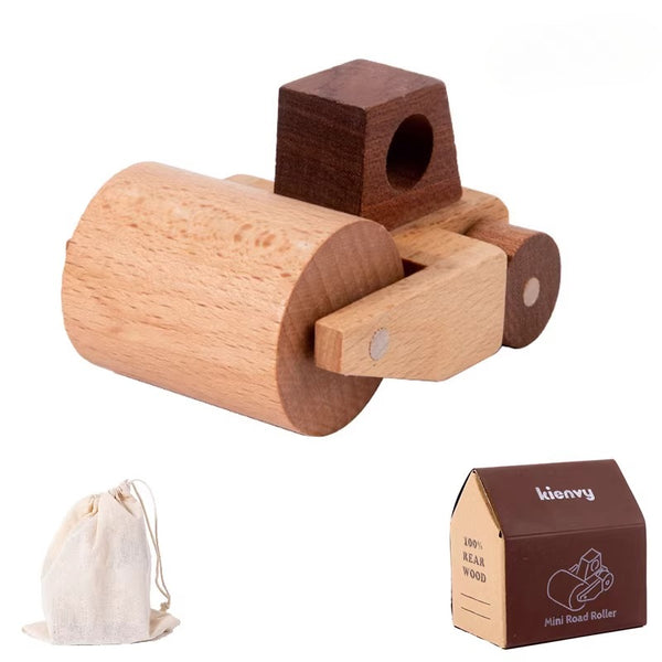 Solid Beech Wood Toy Car