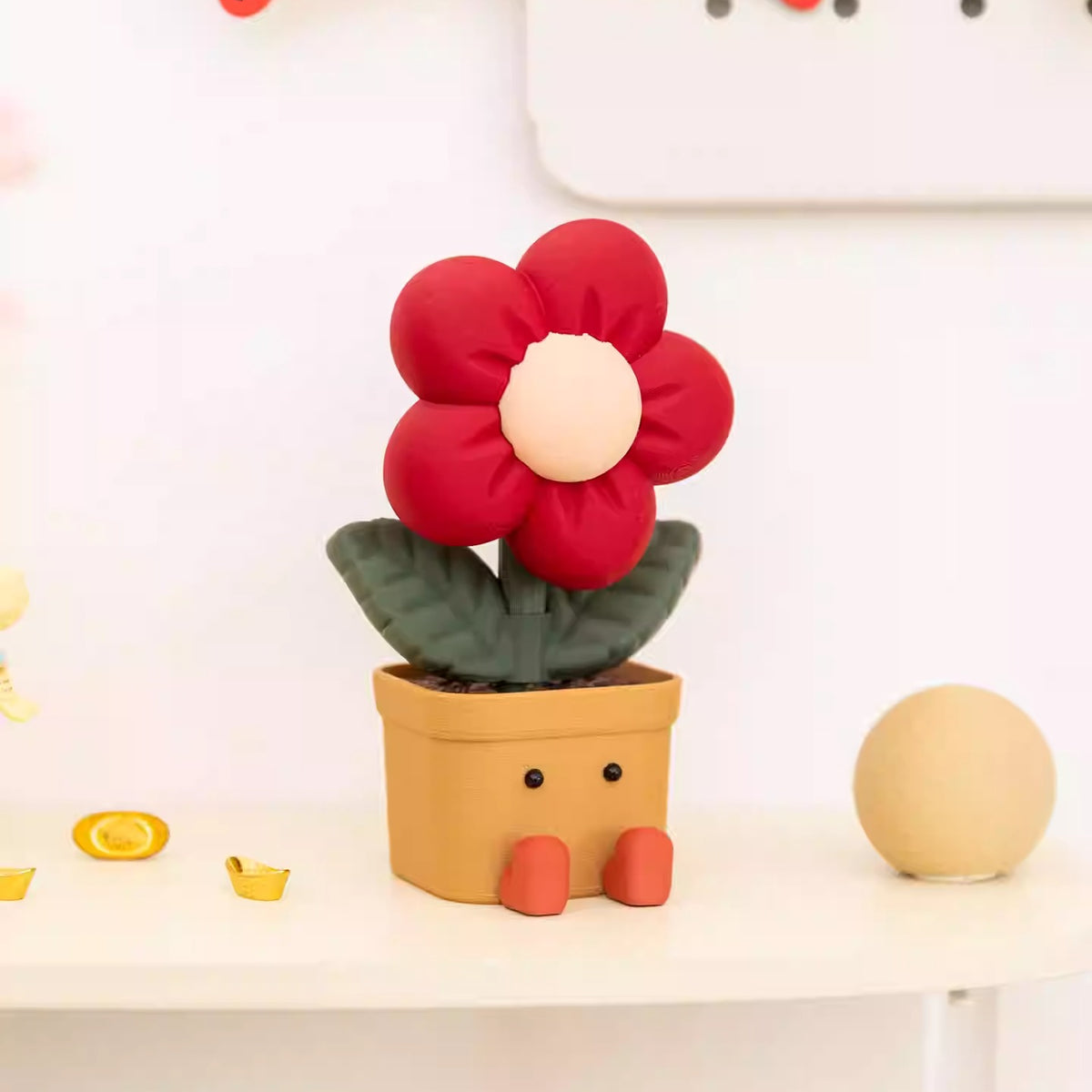 Kinetic Rotating Flower Desktop Ornament