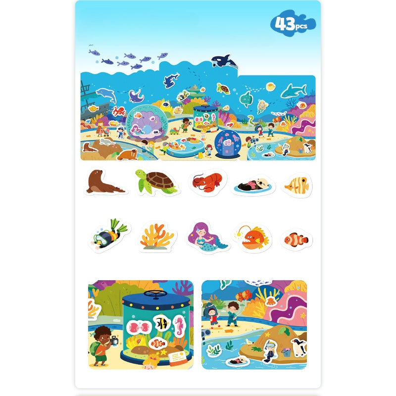 Mideer Reusable Jelly Sticker Book Set