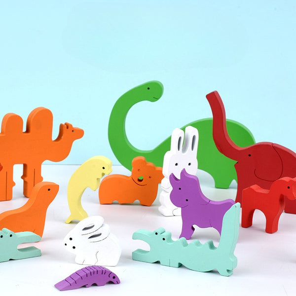 Wooden Animal Parade – 3D Jigsaw Puzzle & Stacking Game