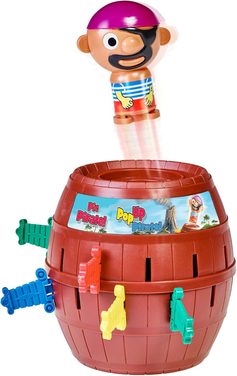 Pop Up Jumping Pirate Barrel Toy Action Board Game