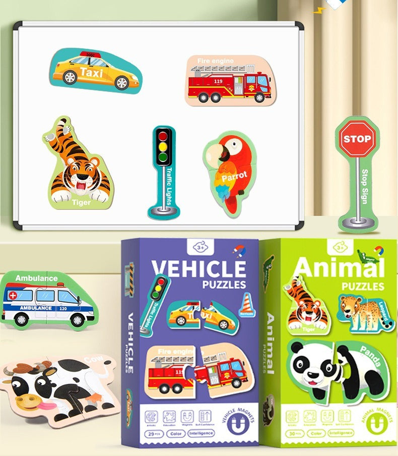 Magnetic Puzzles for Early Learning
