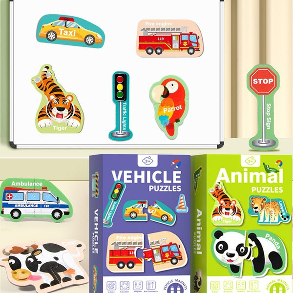 Magnetic Puzzles for Early Learning