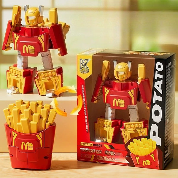 Food Transformation Robot Action Figure Set