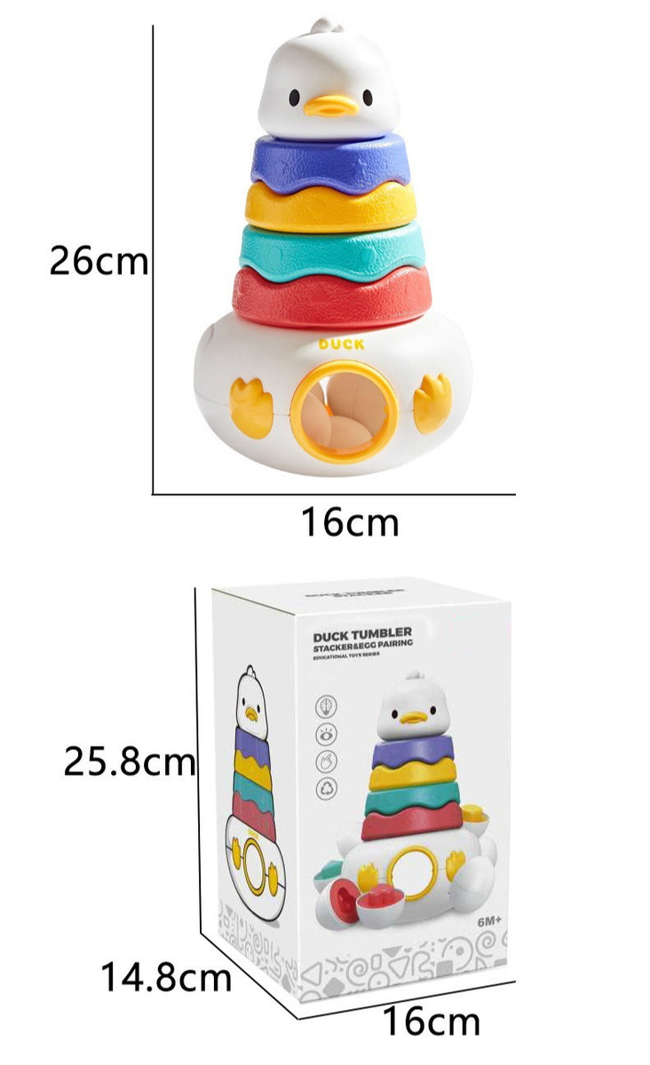 Duck Stacker Tumbler with Shape Matching Eggs