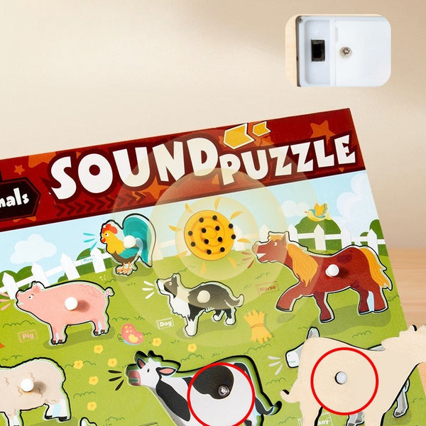 Sound & Discovery Wooden Peg Puzzle