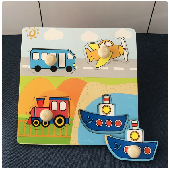 Wooden Peg Puzzle for Early Learning