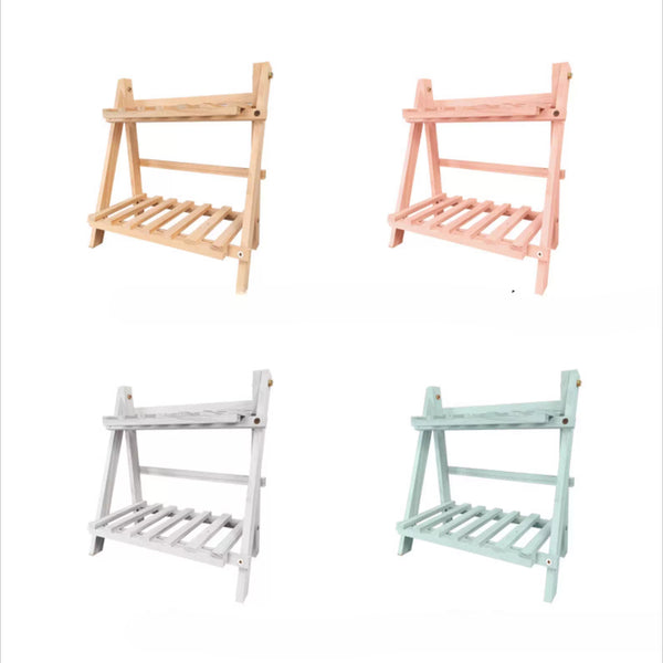 Handmade Foldable Wooden Desktop Organizer