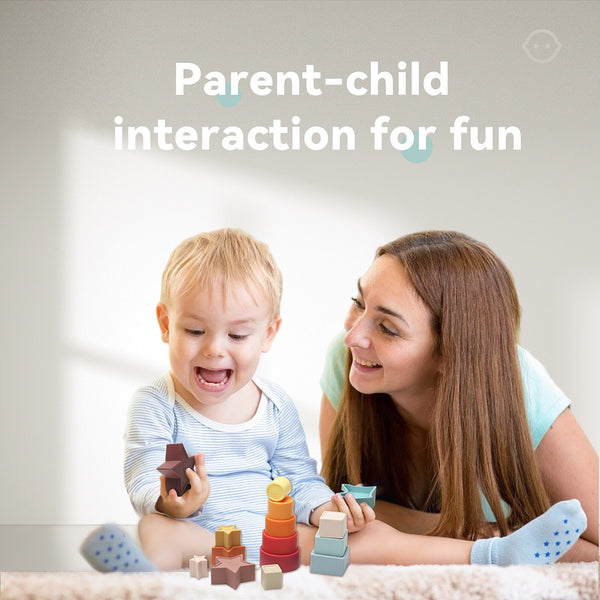 Soft Silicone Stacking & Nesting Toy Set