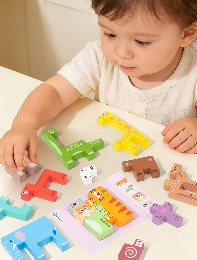 Animal Stacking Fun Wooden Block Puzzle Game