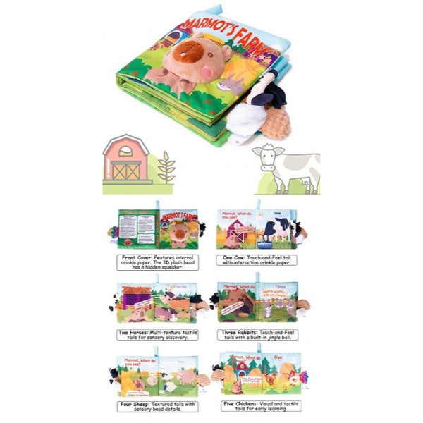 Marmot's Farm Soft Sensory Baby Book