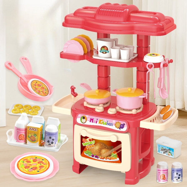 The Little Chef’s Tabletop Kitchen Set – 47 Piece Mini Cooking Station