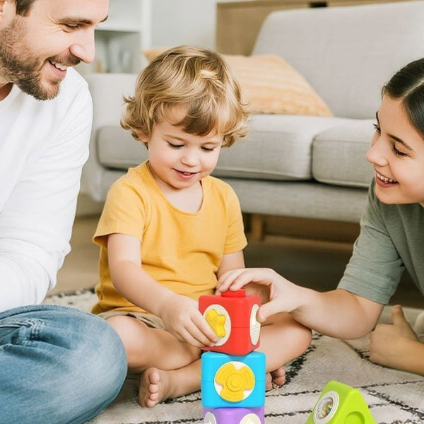 Sensory Stacking Blocks Activity Toy for Babies & Toddlers
