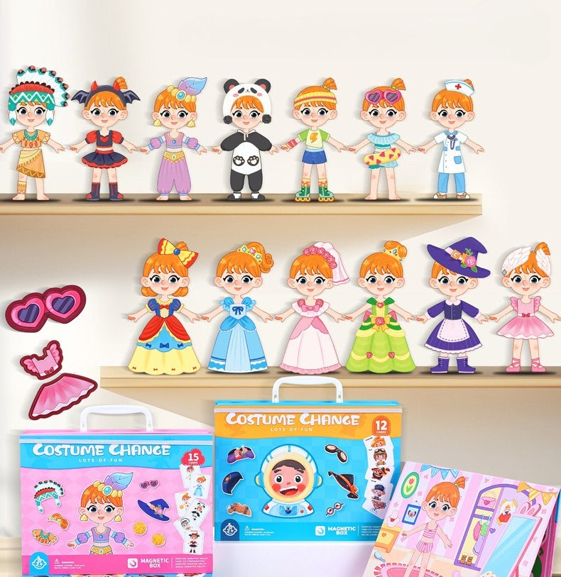 Magnetic Portable Dress-Up Activity Box