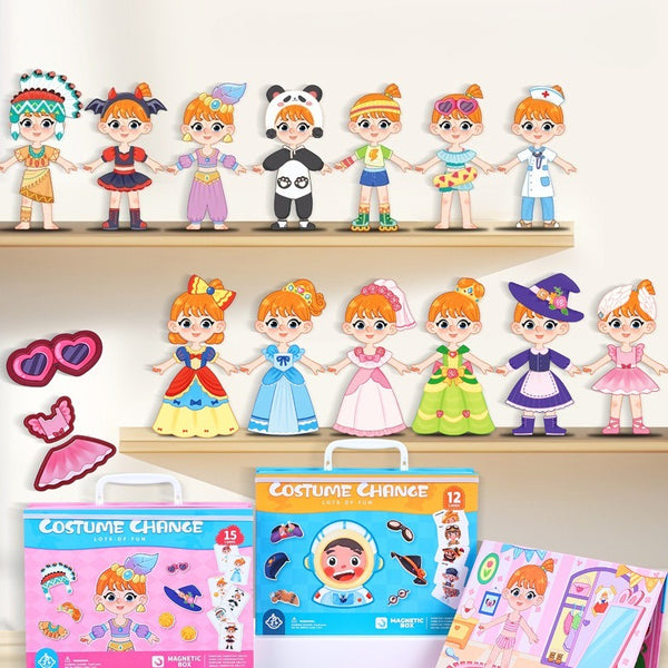 Magnetic Portable Dress-Up Activity Box