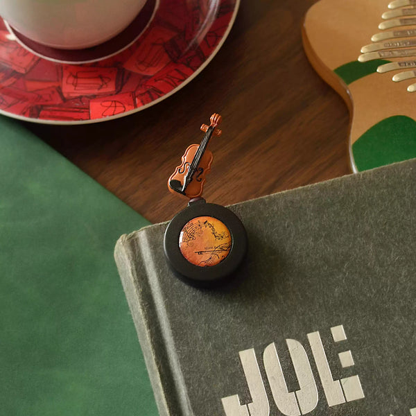 Retractable Violin Musical Bookmark