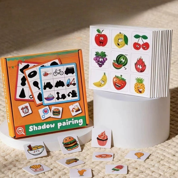 Kids' Shadow Match Puzzle Cards