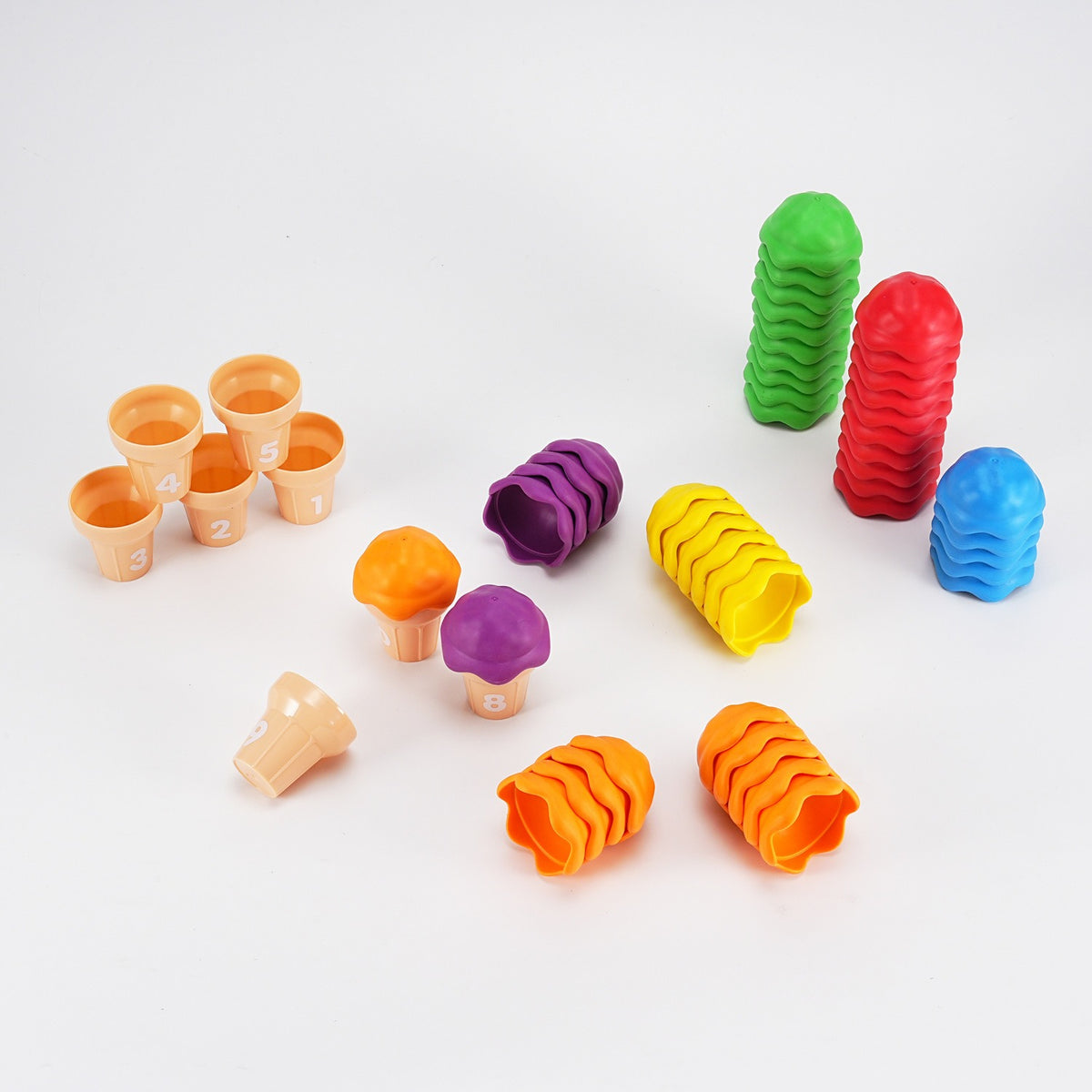 Ice Cream Stacking Cones - Early Learning Activity Set