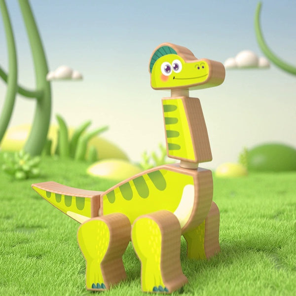 Wooden Dinosaur Assembly Puzzle