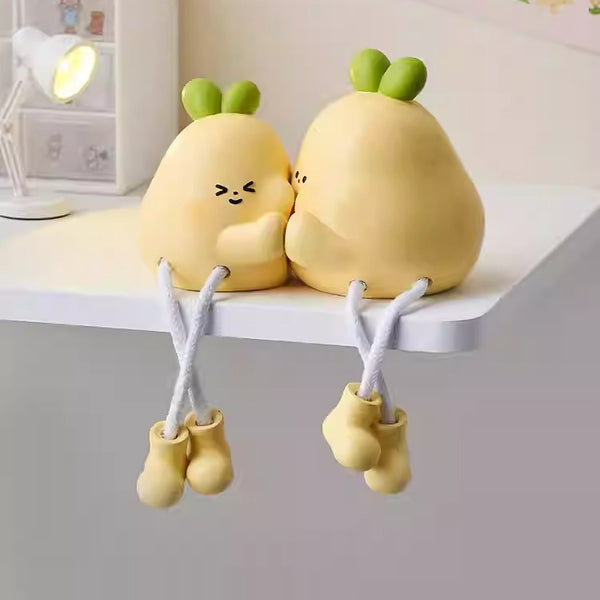 Yellow Pear Shelf Sitters