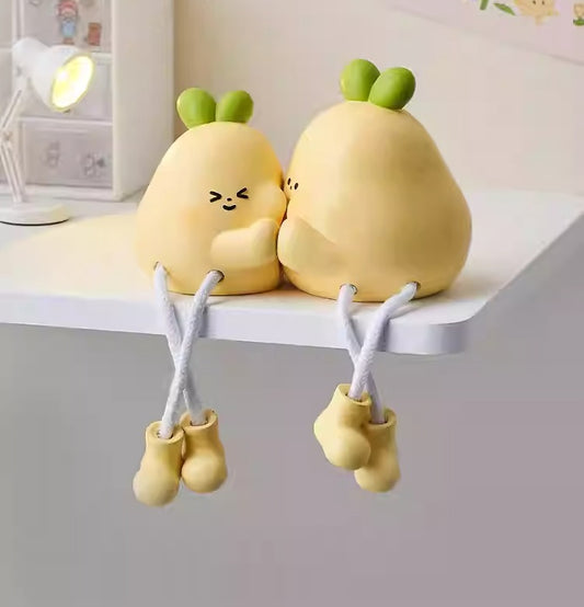 Yellow Pear Shelf Sitters