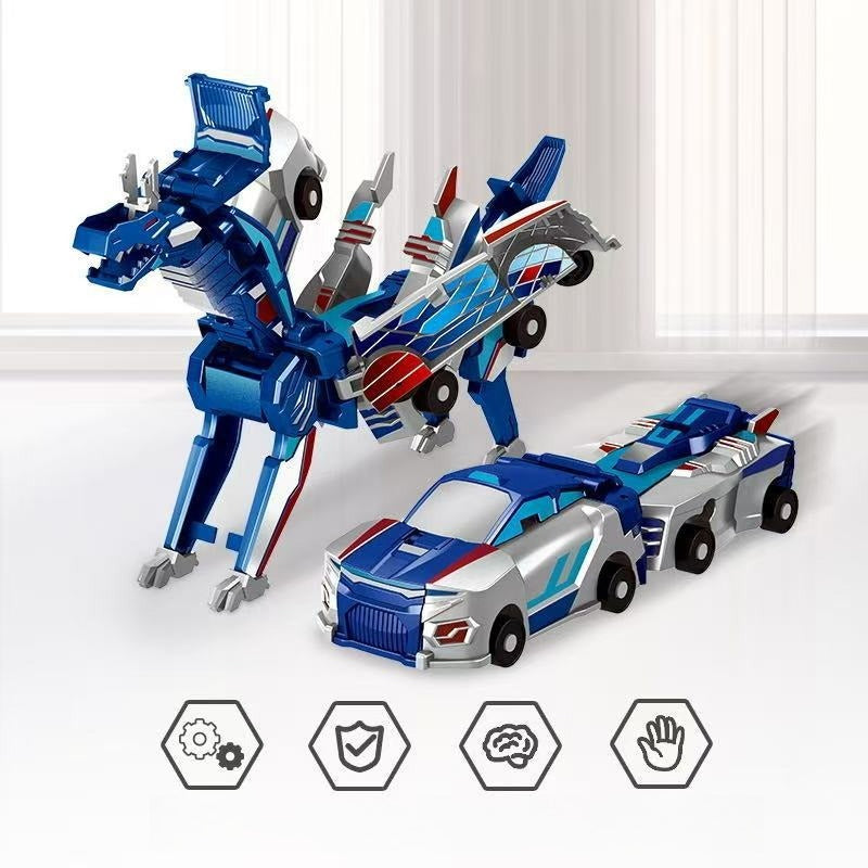 Magnetic Collision Transforming Dragon Car Set