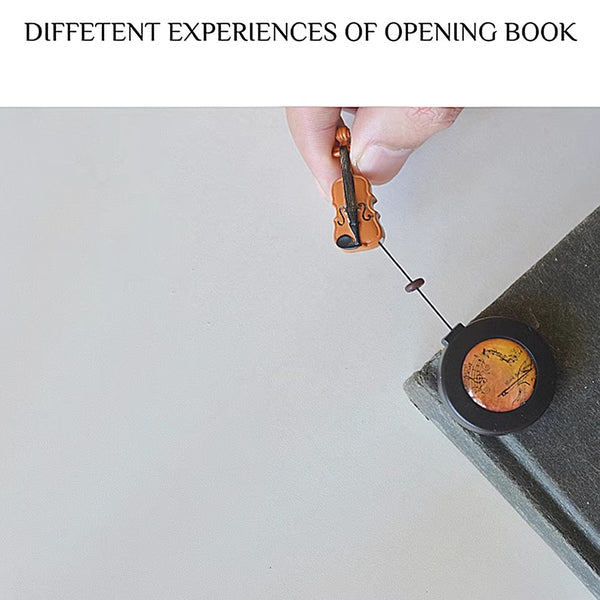 Retractable Violin Musical Bookmark
