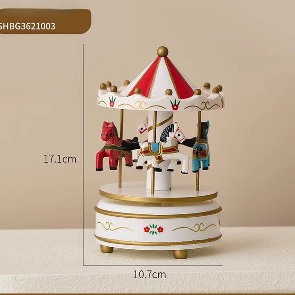 Classic Rotating Carousel Music Box
