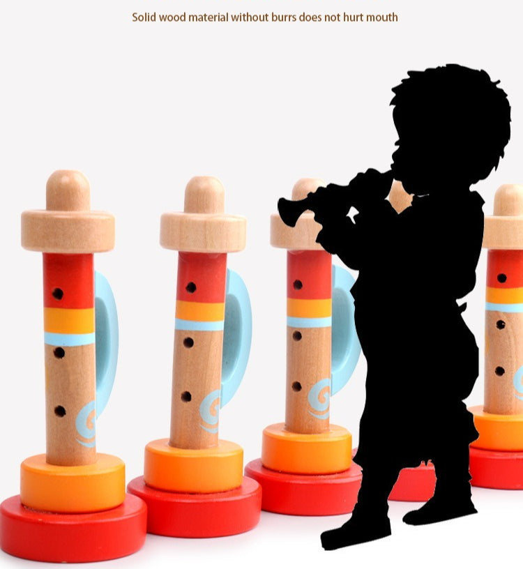 Wooden Mini Trumpet Musical Toy