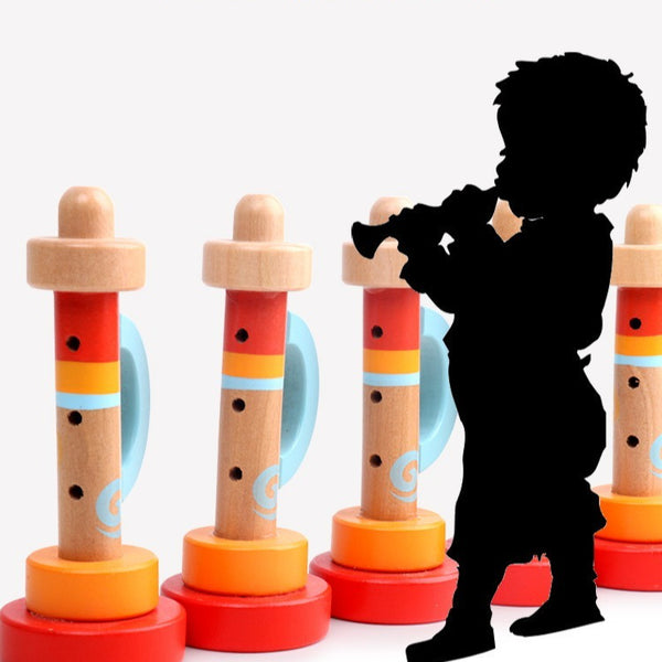Wooden Mini Trumpet Musical Toy