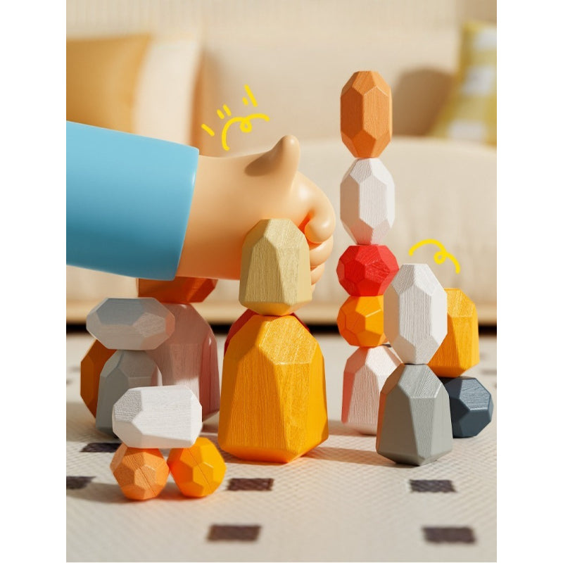 Stacking Stone Building Blocks - 21 Piece Set