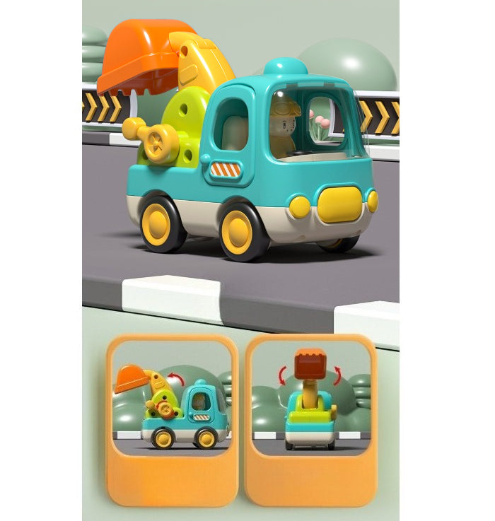 Goodway Cartoon Construction Vehicle with Lights and Sound