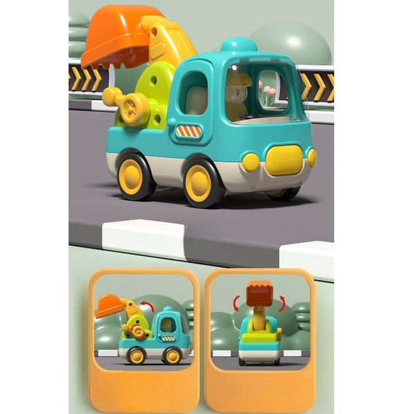 Goodway Cartoon Construction Vehicle with Lights and Sound