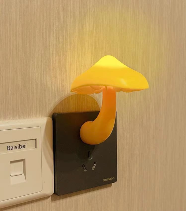 Cute Mushroom Plug-In Sensor Night Light