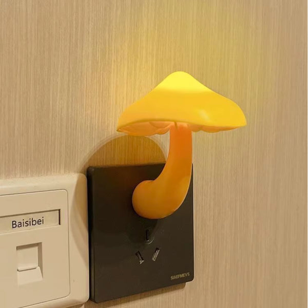 Cute Mushroom Plug-In Sensor Night Light