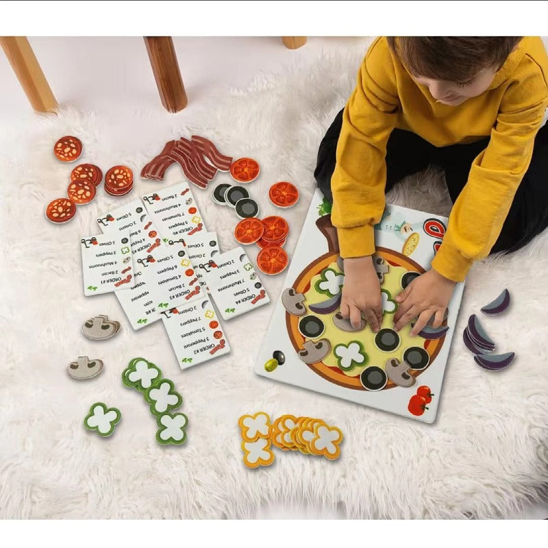 Felt Pizza Play Set for Kids