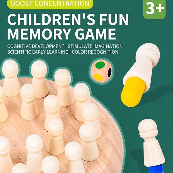 Wooden Color Memory Game
